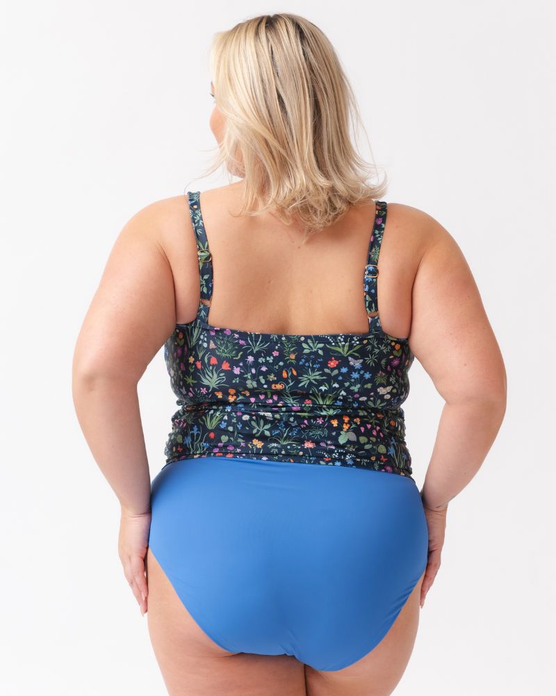 Forage Floral Square Neck Tankini Top