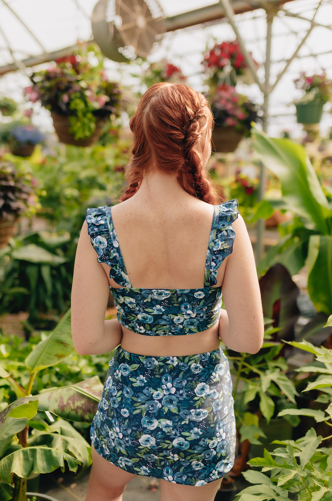 Aria Swim Top - Navy Floral