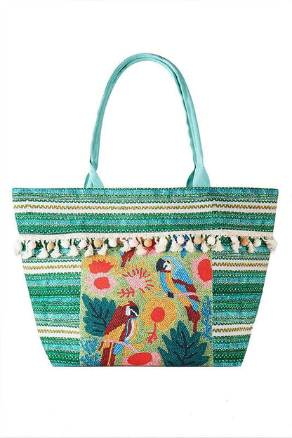 Pirates Embroidered Oversize Fashion Tote Bag