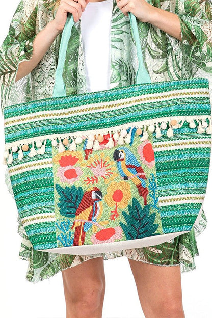 Pirates Embroidered Oversize Fashion Tote Bag