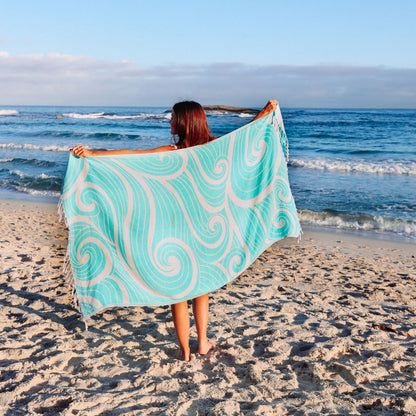 Summer Waves Beach Towel