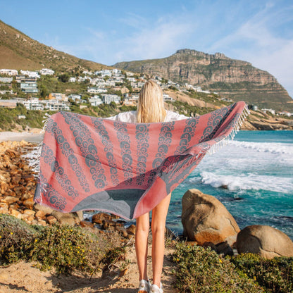 Golden Hour Sunset Beach Towel