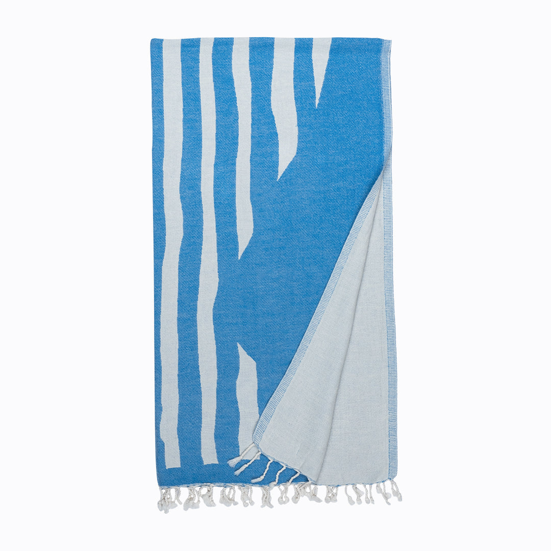 Blue Stripes Beach Towel
