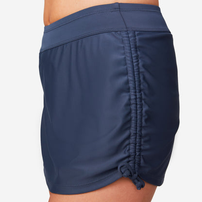 Women's Side Shirred Swim Skirt
