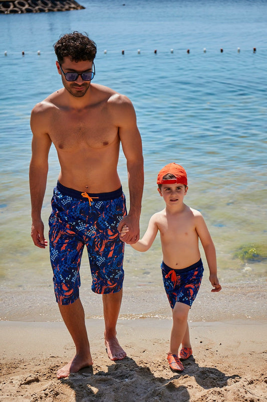 Woven Navy Boys Shorts