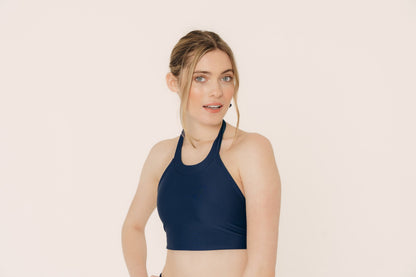 Women's Reversible Halter Top - Teal/Navy