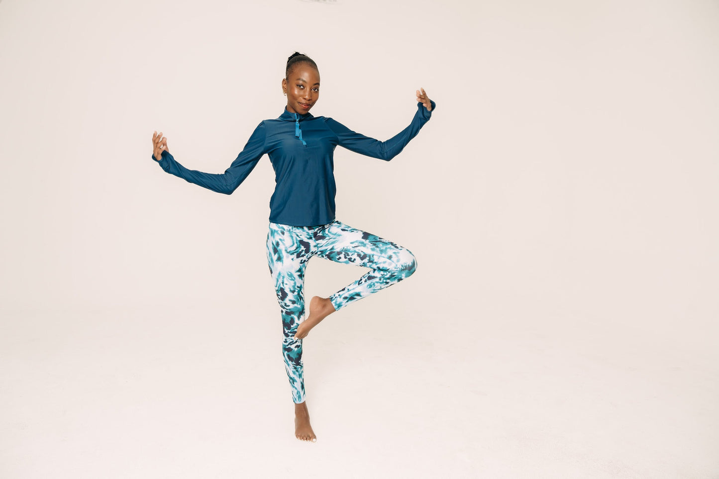 Women's Henley Top - Teal