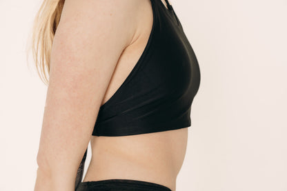 Women's Reversible Halter Top - Black