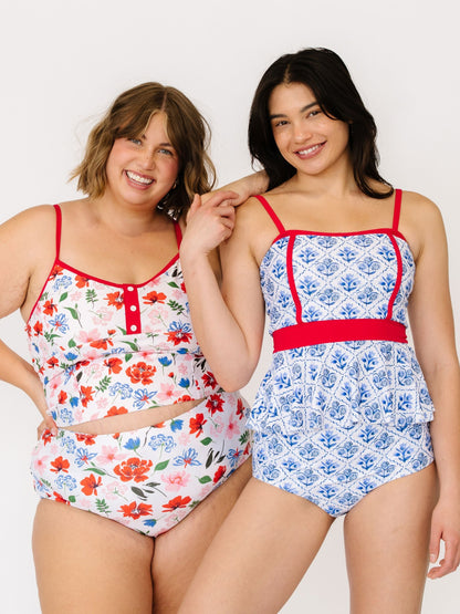 Americana Button Crop Top