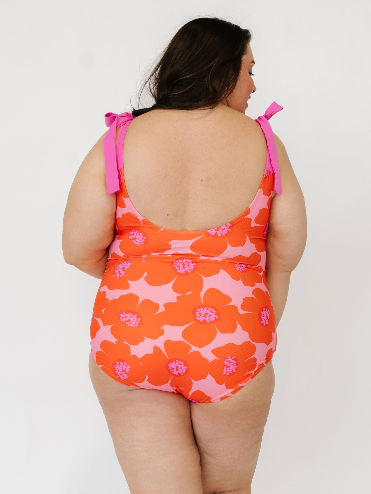 Big Poppy Shoulder-Tie One-Piece