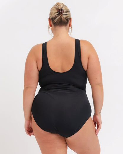 Black Knotted One-Piece