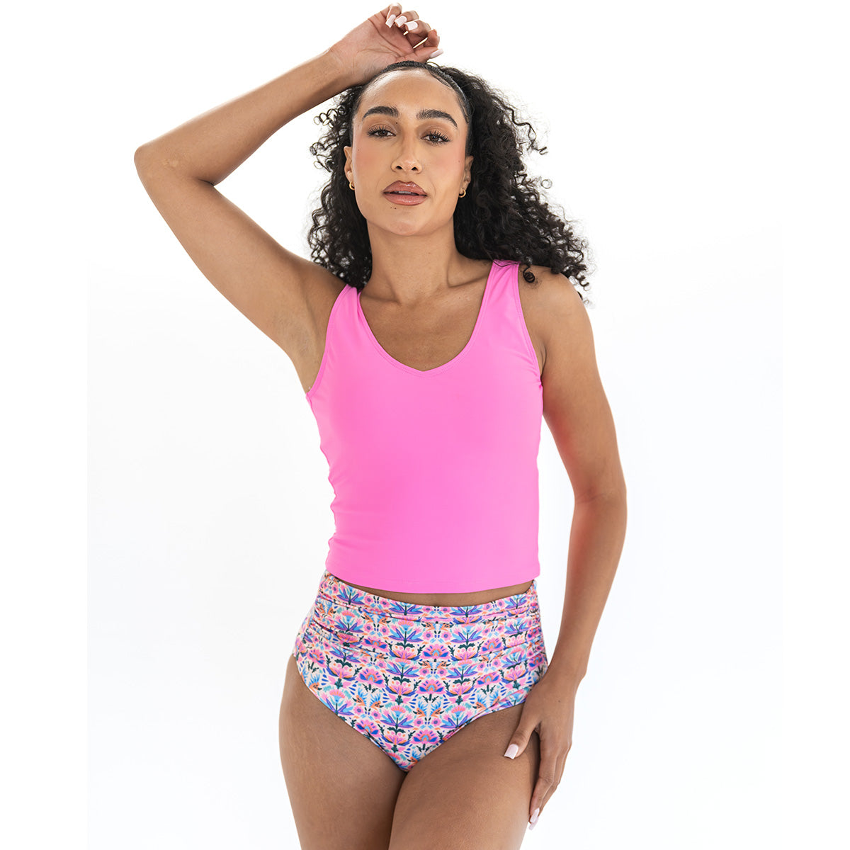 Ruched High Waist Bottoms