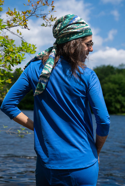 Quarter Sleeve Swim Top - Capri