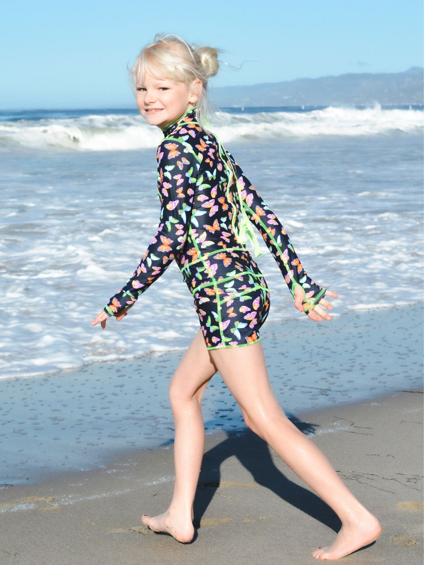 Girl's Short Swimsuit - Butterfly *FINAL SALE*