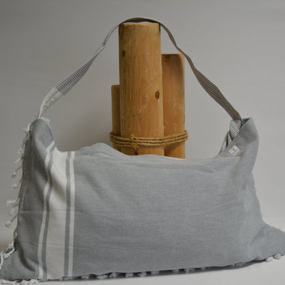 3‑in‑1 Turkish Cotton Beach Bag, Towel & Chair Cover (Solid Collection)