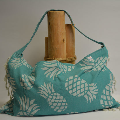 3‑in‑1 Turkish Cotton Beach Bag, Towel & Chair Cover (Solid Collection)