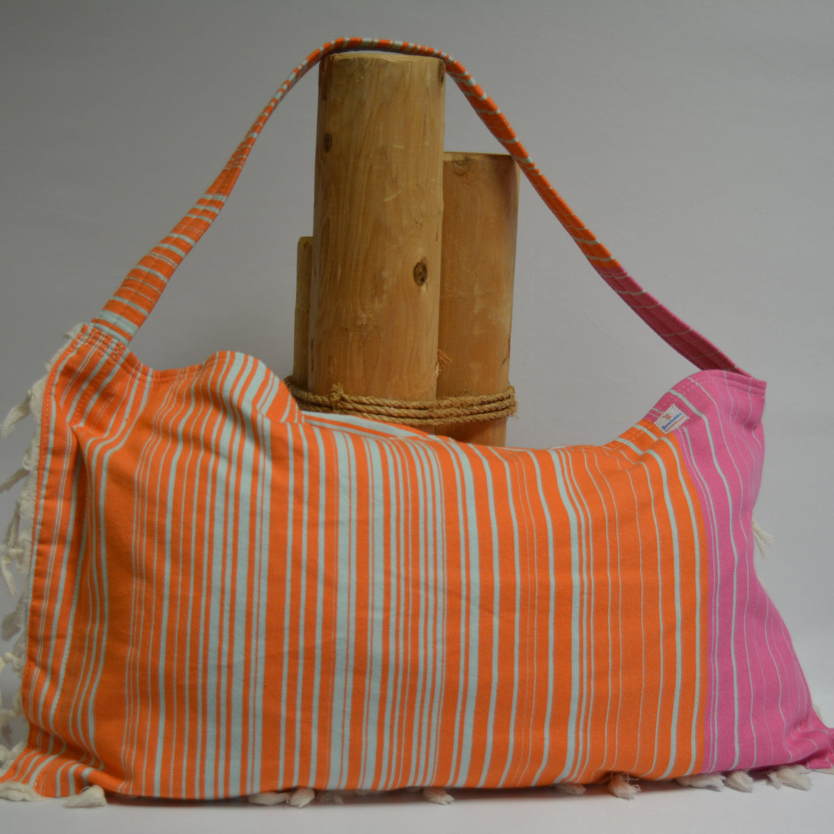 3‑in‑1 Turkish Cotton Beach Bag, Towel & Chair Cover (Solid Collection)