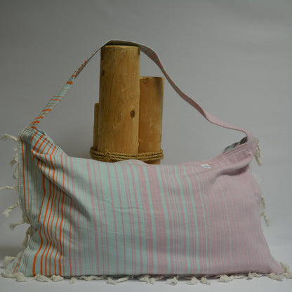 3‑in‑1 Turkish Cotton Beach Bag, Towel & Chair Cover (Solid Collection)