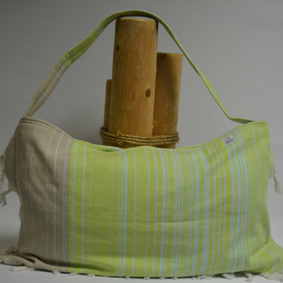3‑in‑1 Turkish Cotton Beach Bag, Towel & Chair Cover (Solid Collection)