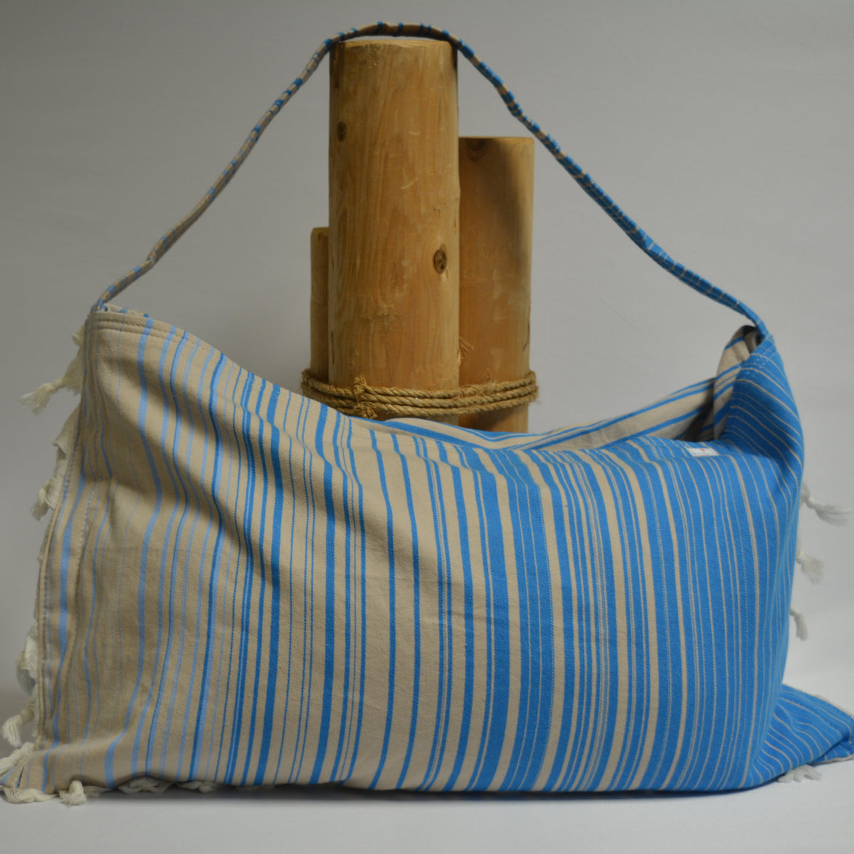 3‑in‑1 Turkish Cotton Beach Bag, Towel & Chair Cover (Solid Collection)