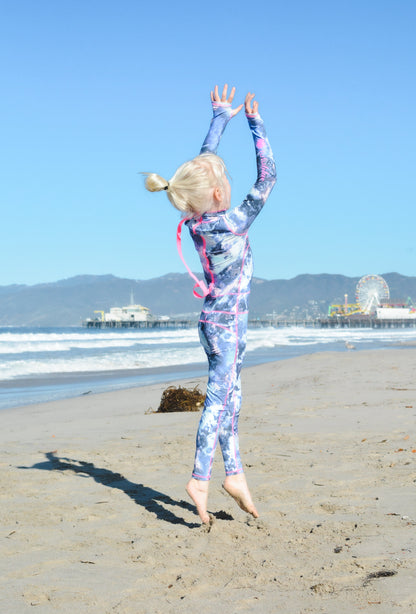 Girl's Long Swimsuit - Stardust