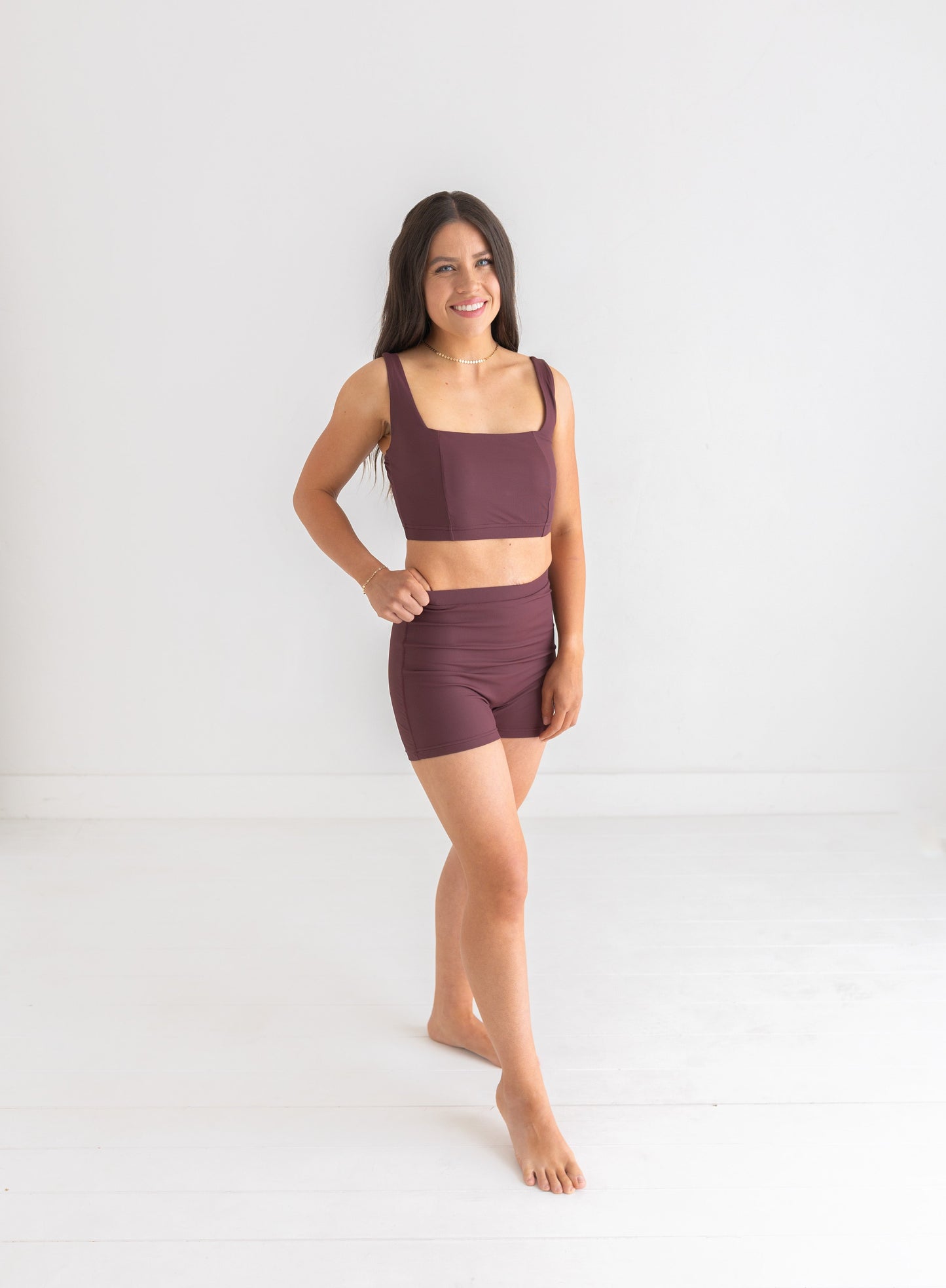 Miley Swim Shorts in Toasted Mocha