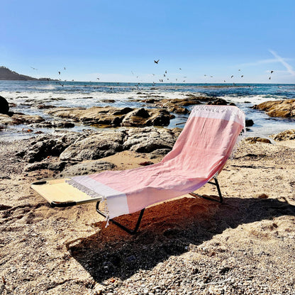 3‑in‑1 Turkish Cotton Beach Bag, Towel & Chair Cover (Solid Collection)