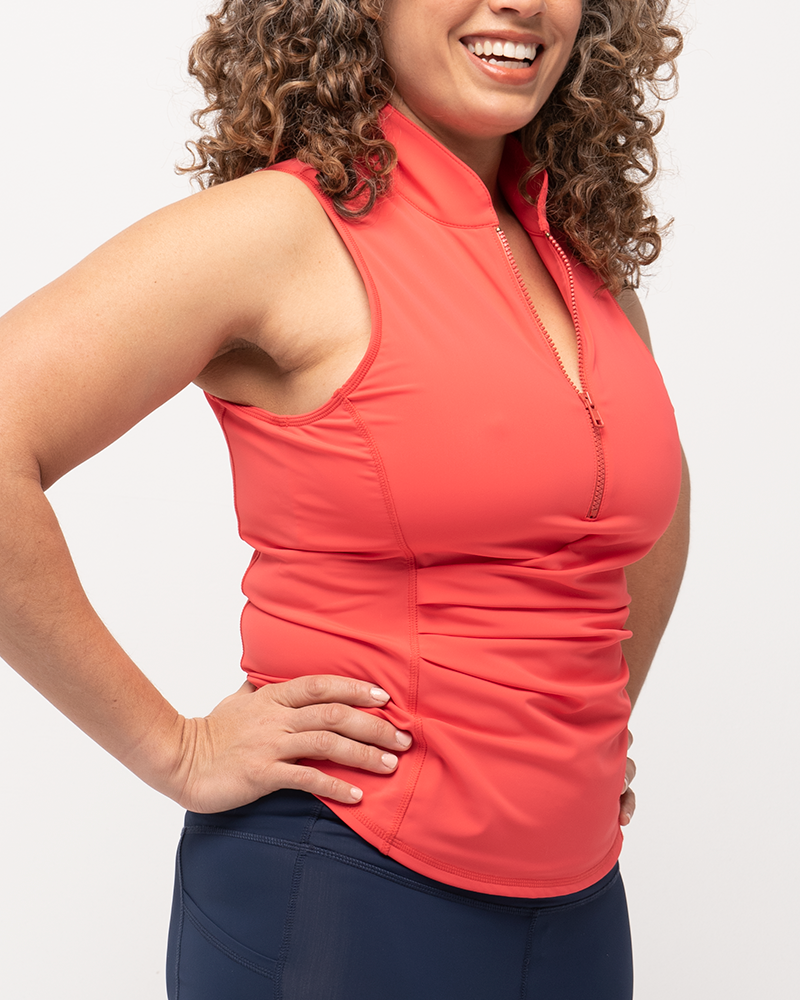 Sleeveless Swim Top with Built-in Bra