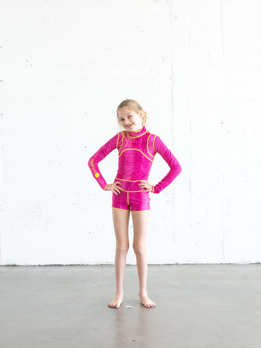 Girl's Short Swimsuit - In The Pink *FINAL SALE*