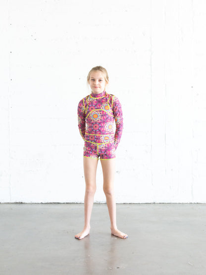 Girl's Short Swimsuit - Kaleidoscope *FINAL SALE*