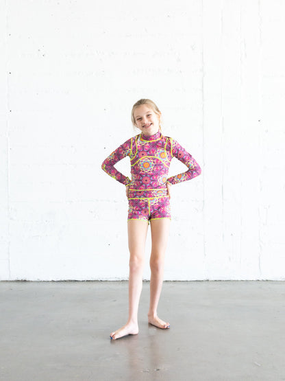 Girl's Short Swimsuit - Kaleidoscope *FINAL SALE*