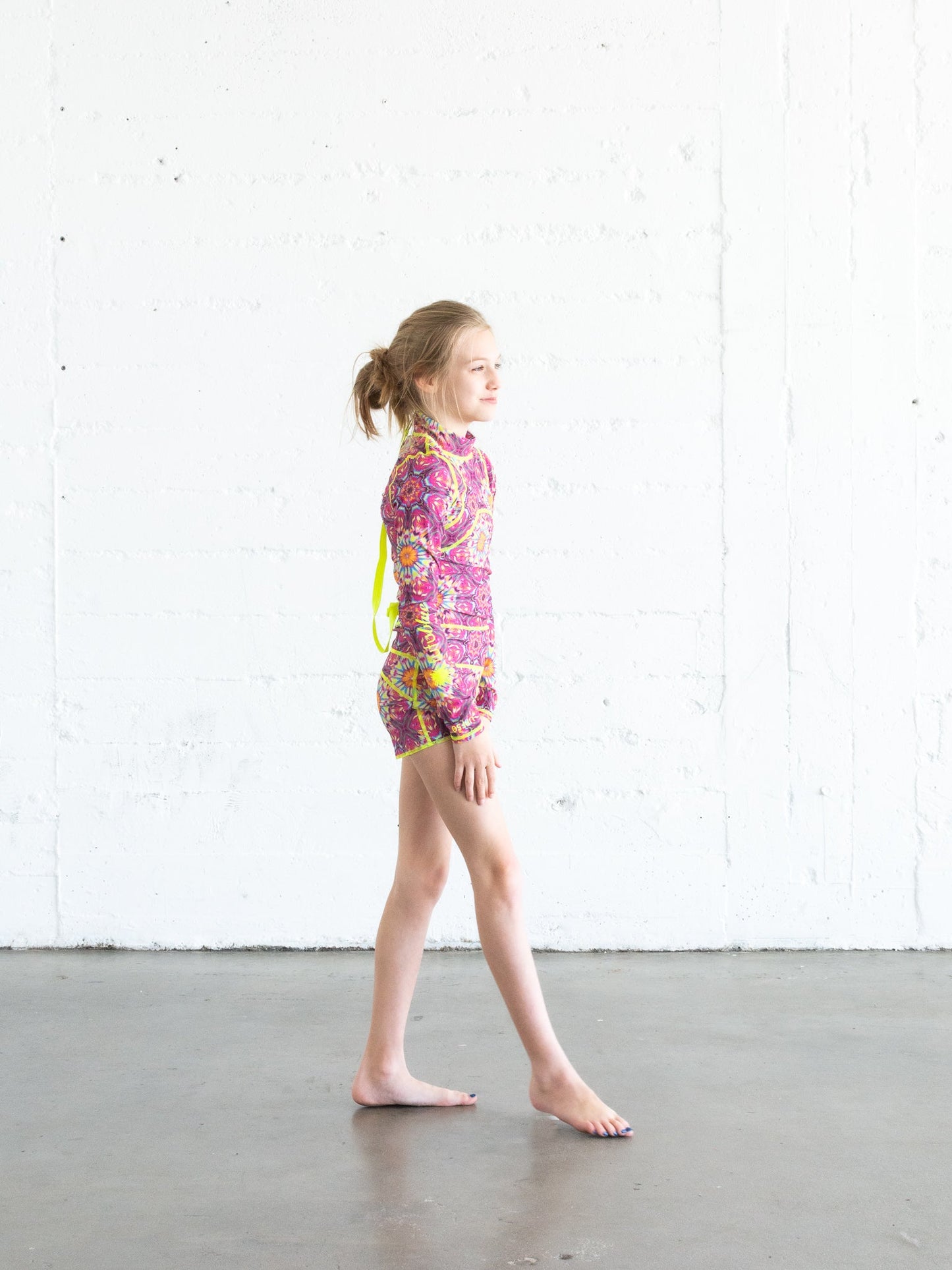Girl's Short Swimsuit - Kaleidoscope *FINAL SALE*