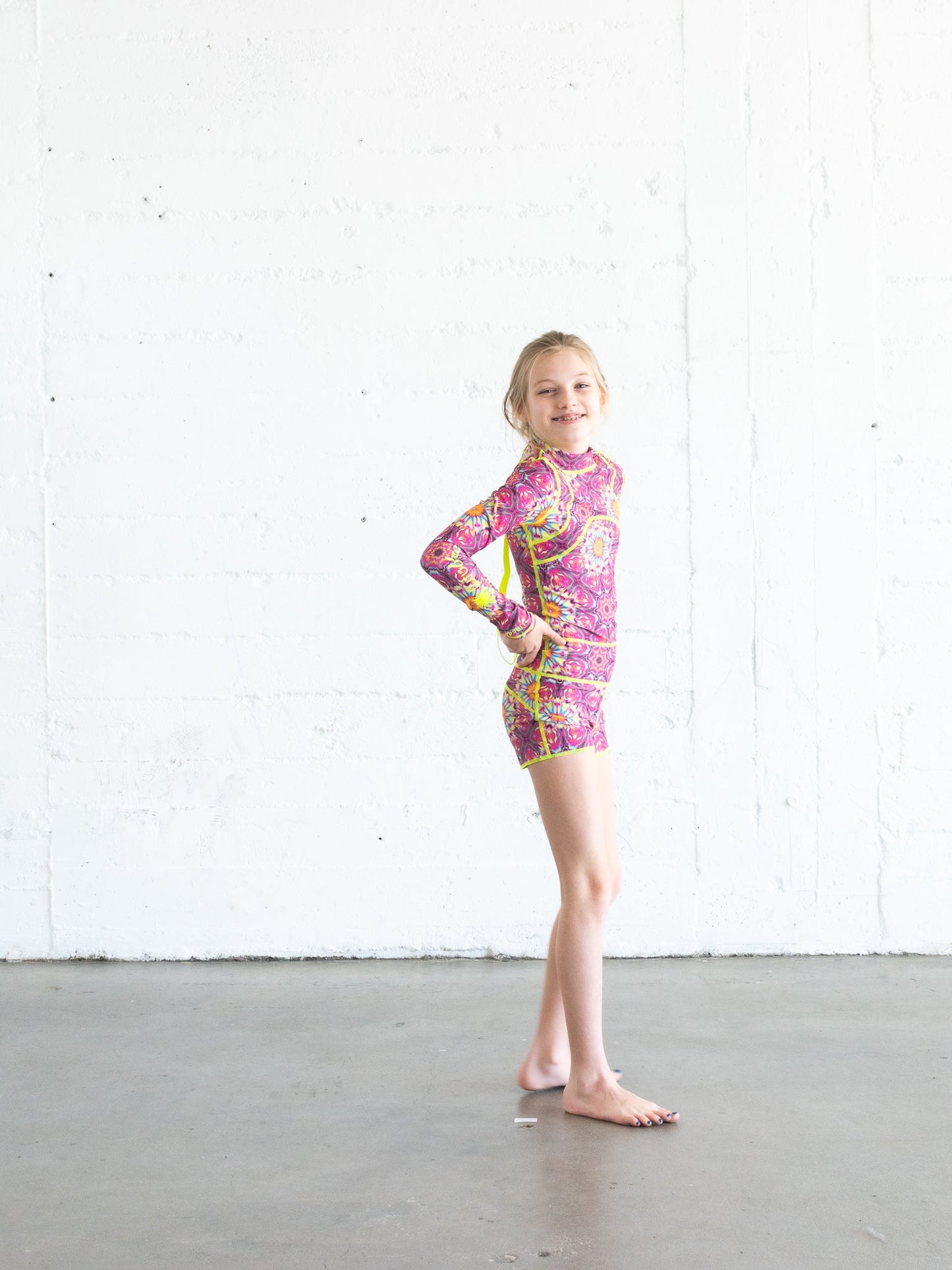 Girl's Short Swimsuit - Kaleidoscope *FINAL SALE*