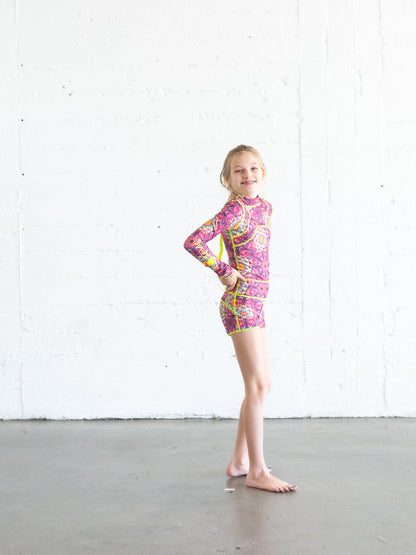 Girl's Short Swimsuit - Kaleidoscope *FINAL SALE*