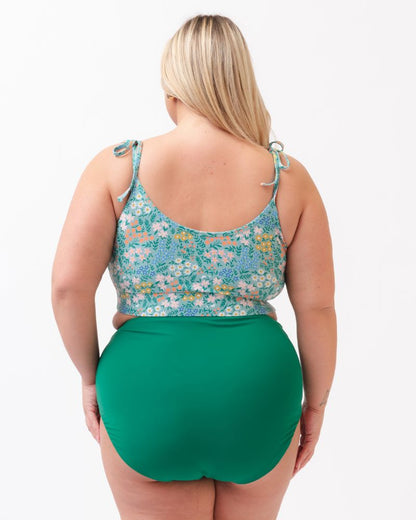 Little Meadow / Emerald Reversible Ultra High-Waist Bottom