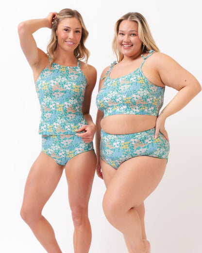 Little Meadow Shoulder-Tie Crop Top