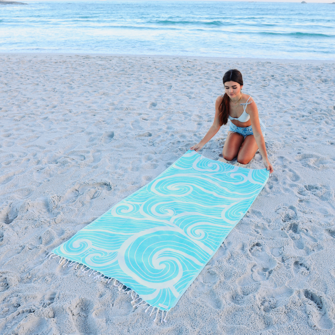 Summer Waves Beach Towel
