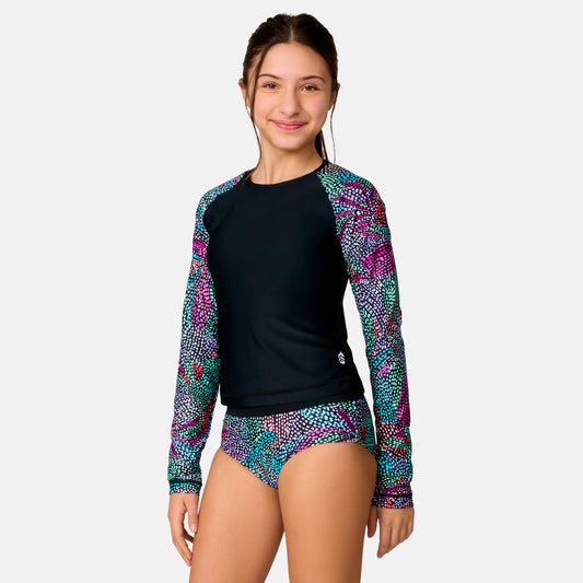 Girls' Fresco Rash Guard and Bikini Swim Set