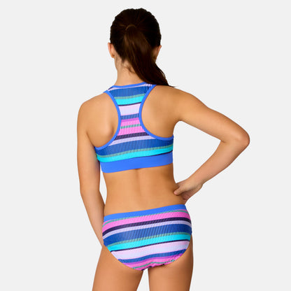 Girls' Marina Stripe Rash Guard and Bikini Swim Set
