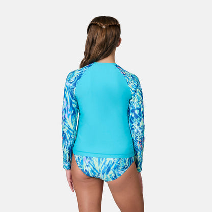 Girls' Undersea Rash Guard and Bikini Swim Set
