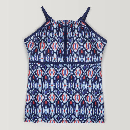 Women's Cascade Ikat 2-in-1 Keyhole Tankini Top