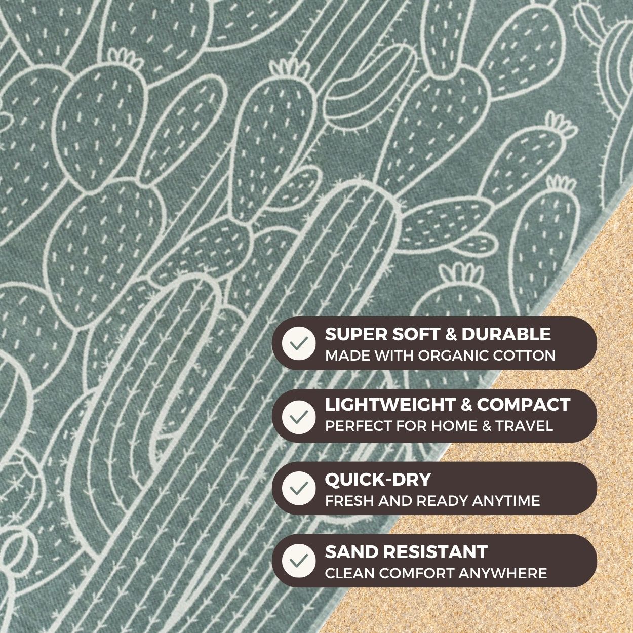 Saguaro Beach Towel