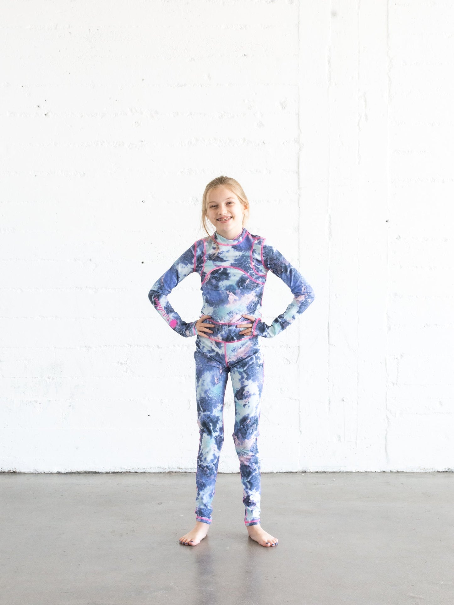 Girl's Long Swimsuit - Stardust