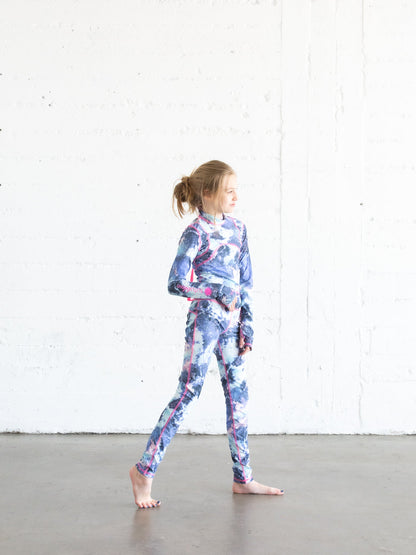 Girl's Long Swimsuit - Stardust