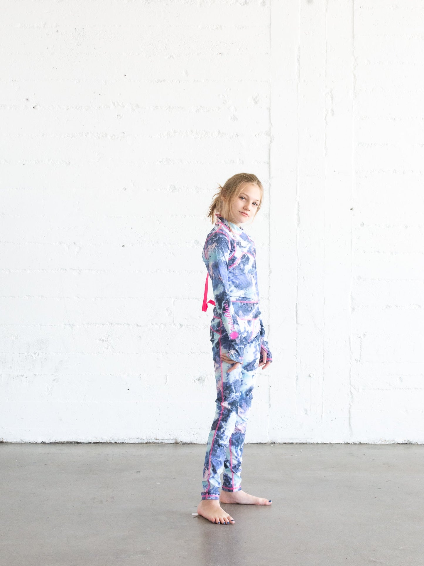 Girl's Long Swimsuit - Stardust