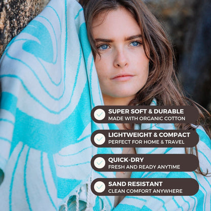 Summer Waves Beach Towel