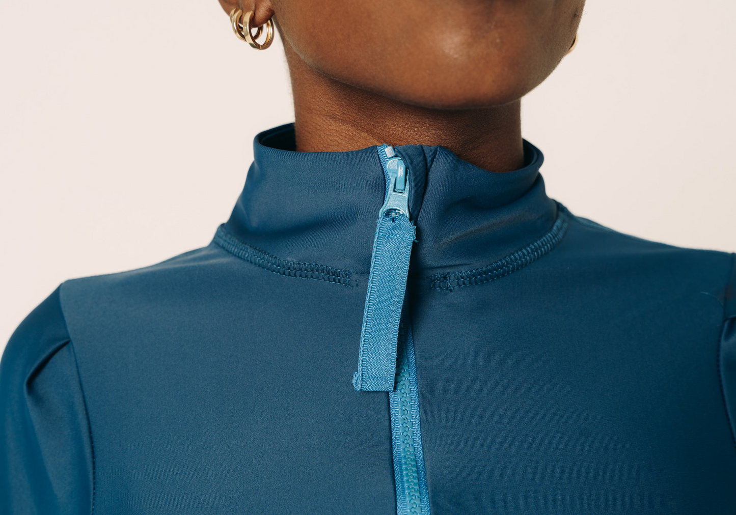 Women's Henley Top - Teal