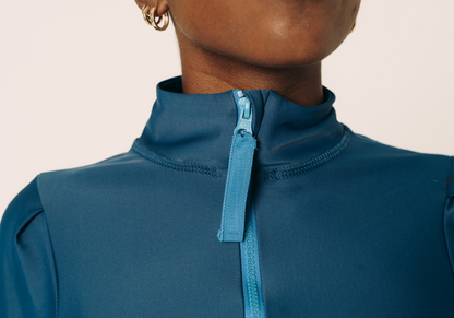 Women's Henley Top - Teal