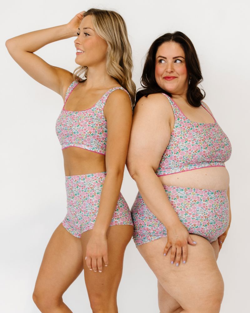 Whimsy Floral Scoop Bralette