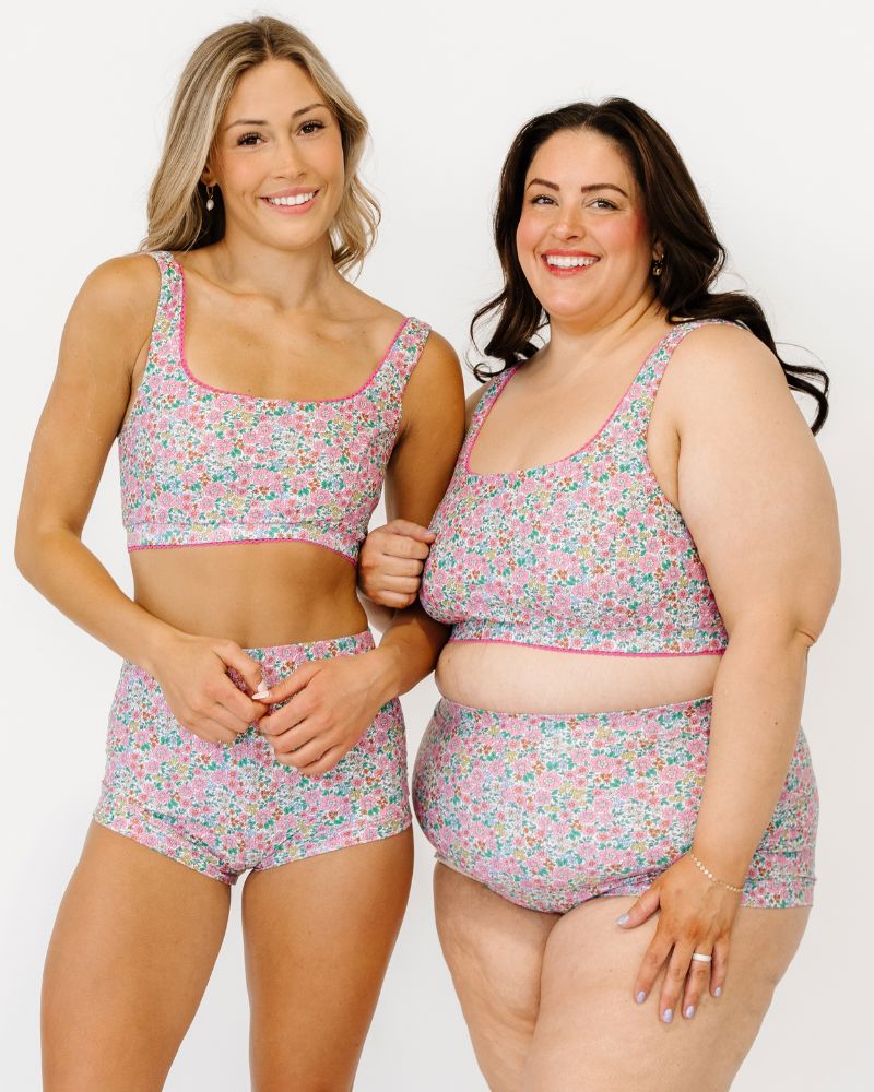 Whimsy Floral Scoop Bralette